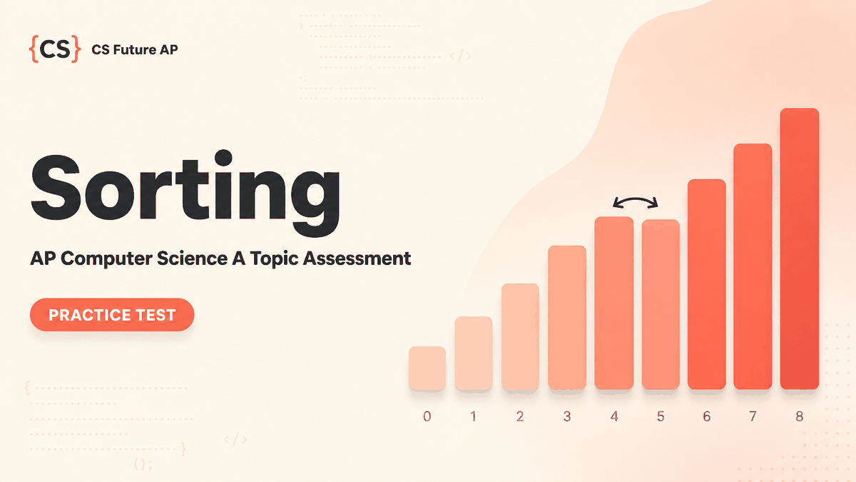 AP CSA Topic Practice: Sorting