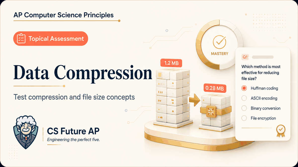 AP CSP Big Idea 2 Topic 3: Data Compression — Set 2