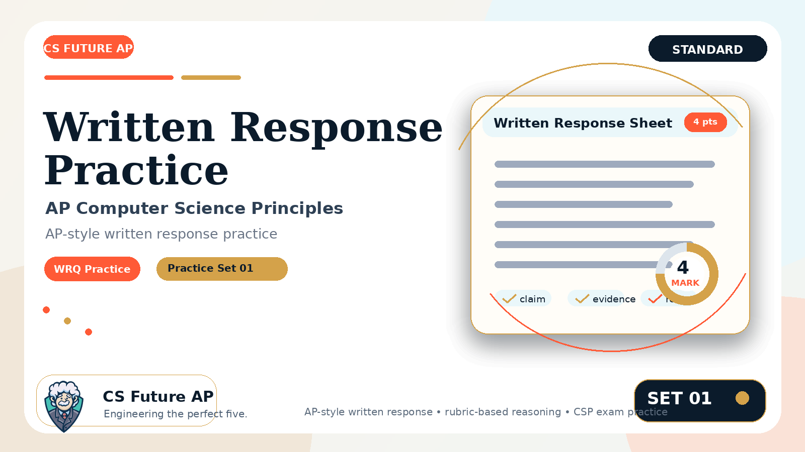 AP CSP Written Response Practice Set 01 — Standard