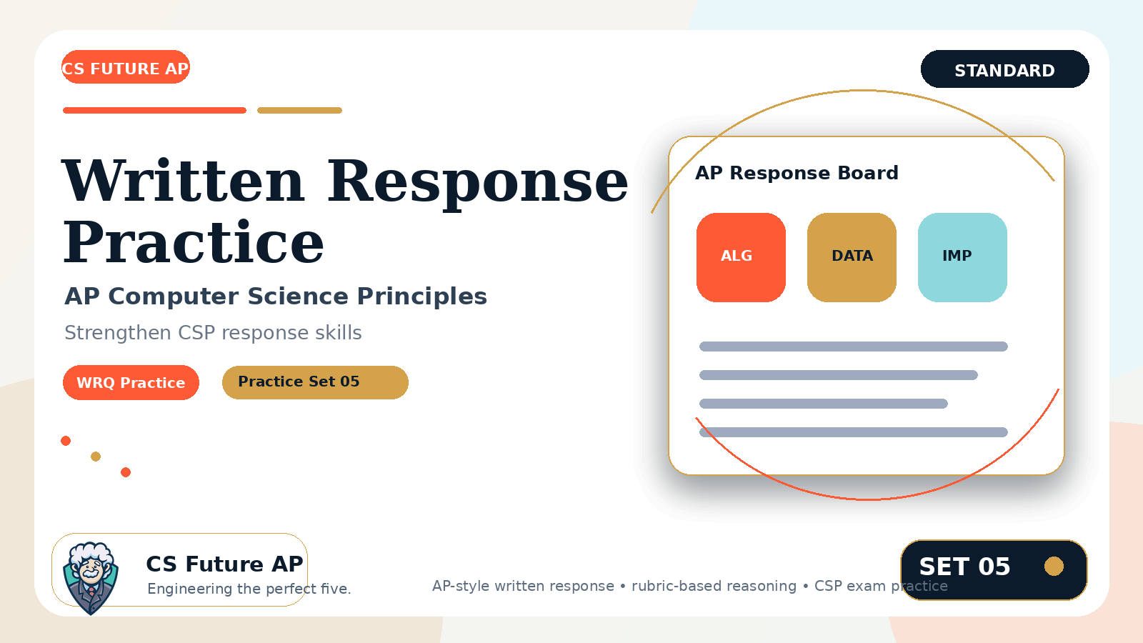 AP CSP Written Response Practice Set 05 — Standard