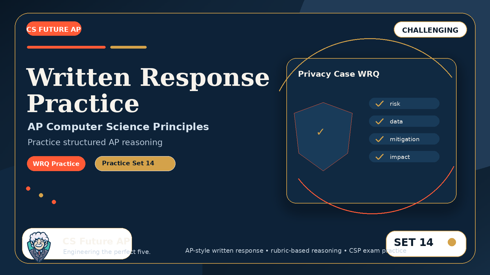 AP CSP Written Response Practice Set 14 — Challenging