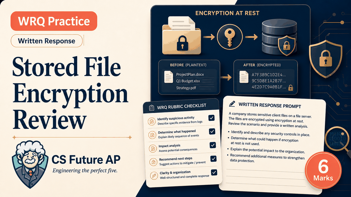 Unit 5 Topic 5.3 — Stored File Encryption Review