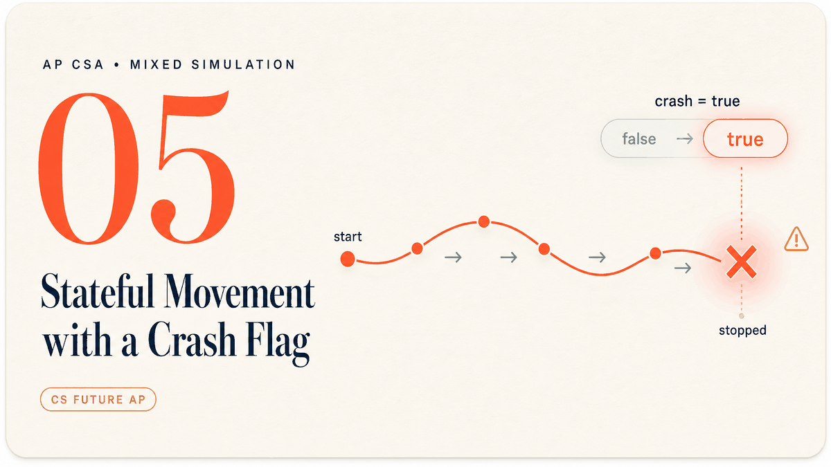 Stateful Movement with a Crash Flag