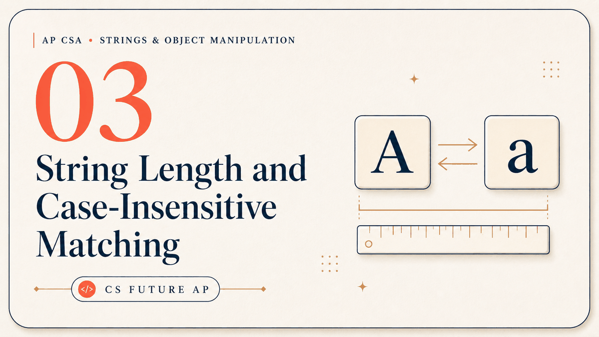 String Length and Case-Insensitive Matching